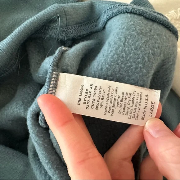 LuLaRoe Blue Shrug with Fringe - Picture 9 of 16